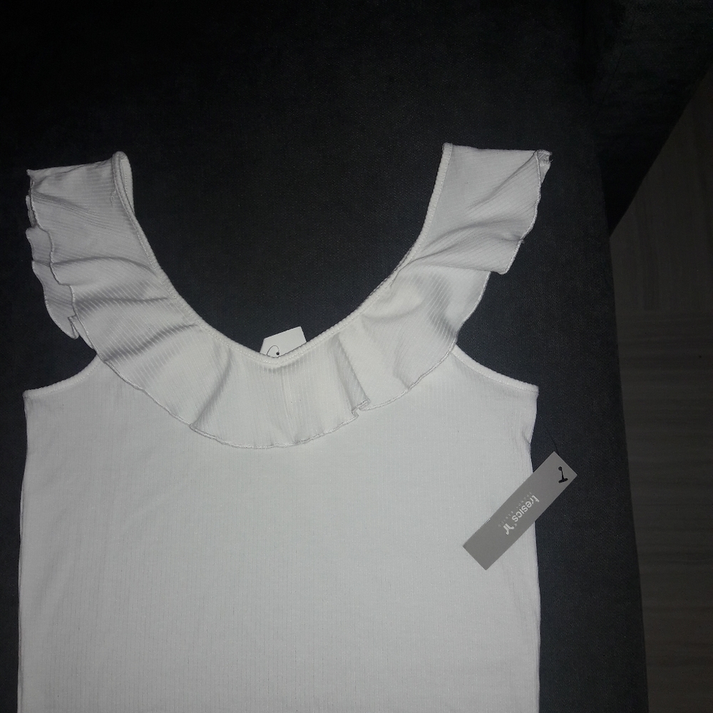 3 for$12 Ribbed frill top - Picture 4 of 6
